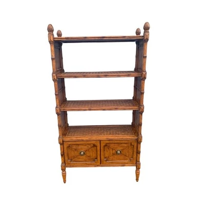 Tommy Bahama Librería Ratán Etagere Bambú con Archivadores (2) Foto 1 de 4