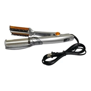 InStyler Rotating Hot Iron Curling Straightener Silver Orange IS1001 - Read - Picture 1 of 8