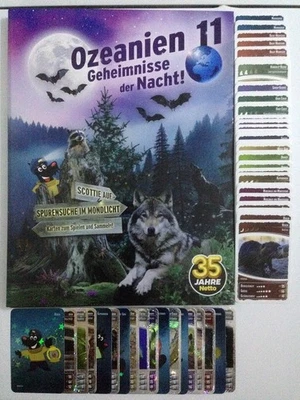 CARTAMUNDI DEUTSCHLAND GMBH Netto - Ozeanien 11 Geheimnisse der Nacht Glitzerkarten, Sets zum aussuchen