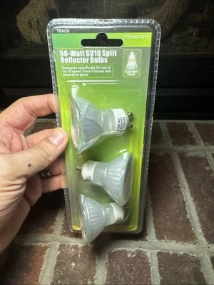 50 W Bright White 274378 GU10 Bi-Pin Base LED Light Bulb (3-PACK) - Image 1 of 4