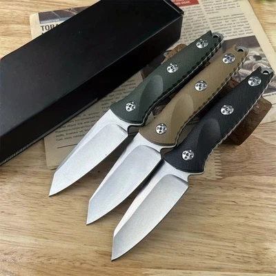 Cuchillo de hoja fija antiróxido duradero para supervivencia al aire libre camping senderismo barbacoa regalo Foto 1 de 4