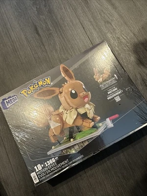 ​Conjunto de construção de bonecos de ação MEGA Pokémon, Motion Eevee, Turn Crank, 1366 peças - Imagem 1 de 4