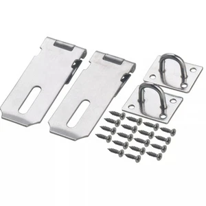 Padlock Hasp 4 Inch Door Clasp Hasp Lock Latch, 2 Pcs Stainless Steel Door Bolt - Picture 1 of 11