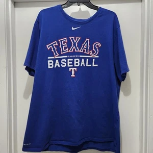 Camiseta Nike MLB Texas Rangers Béisbol Dri-Fit Azul Talla 3XL Mercancía Genuina - Imagen 1 de 9