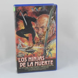VHS The Ninjas Of Death (1985) Lee Van Cleef Tape PAL Spanish Spain - Picture 1 of 3