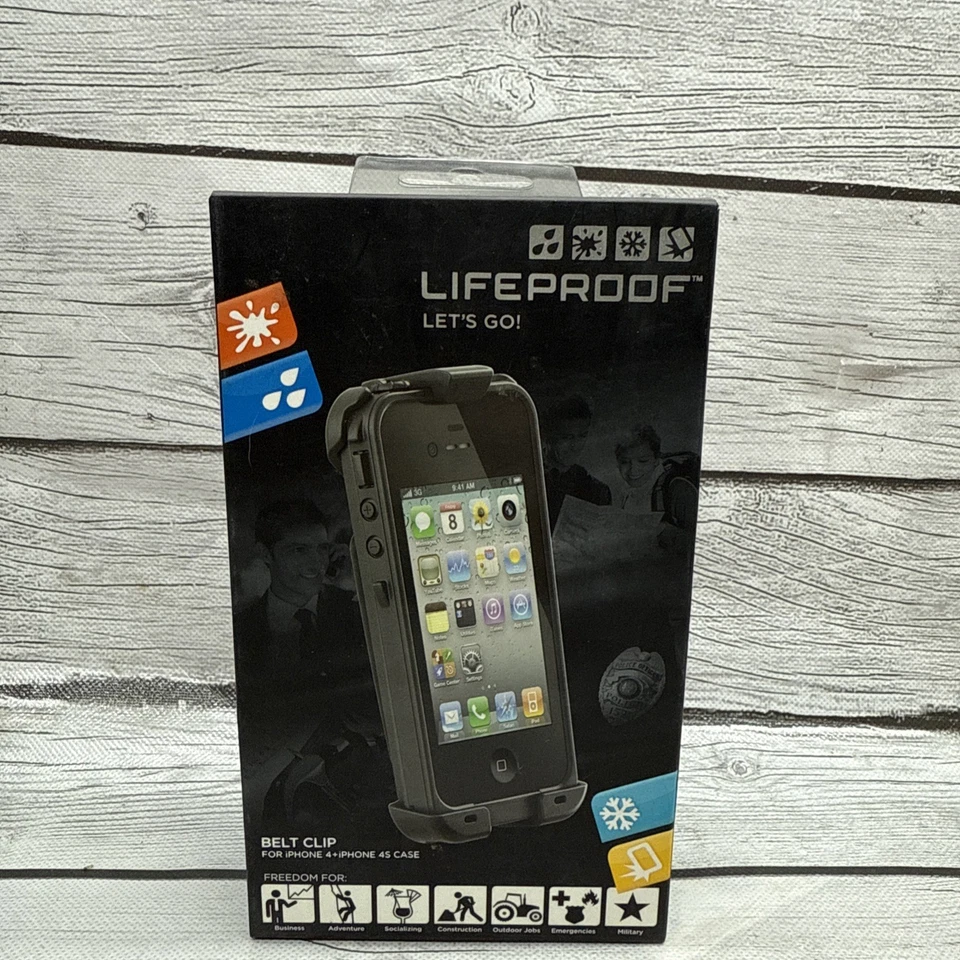 LifeProof Belt Clip Holster For iPhone 4 4S Case - Black