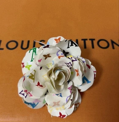 LOUIS VUITTON Women's Brooch Corsage Monogram Multicolor Flower Motif Japan - Image 1 of 4