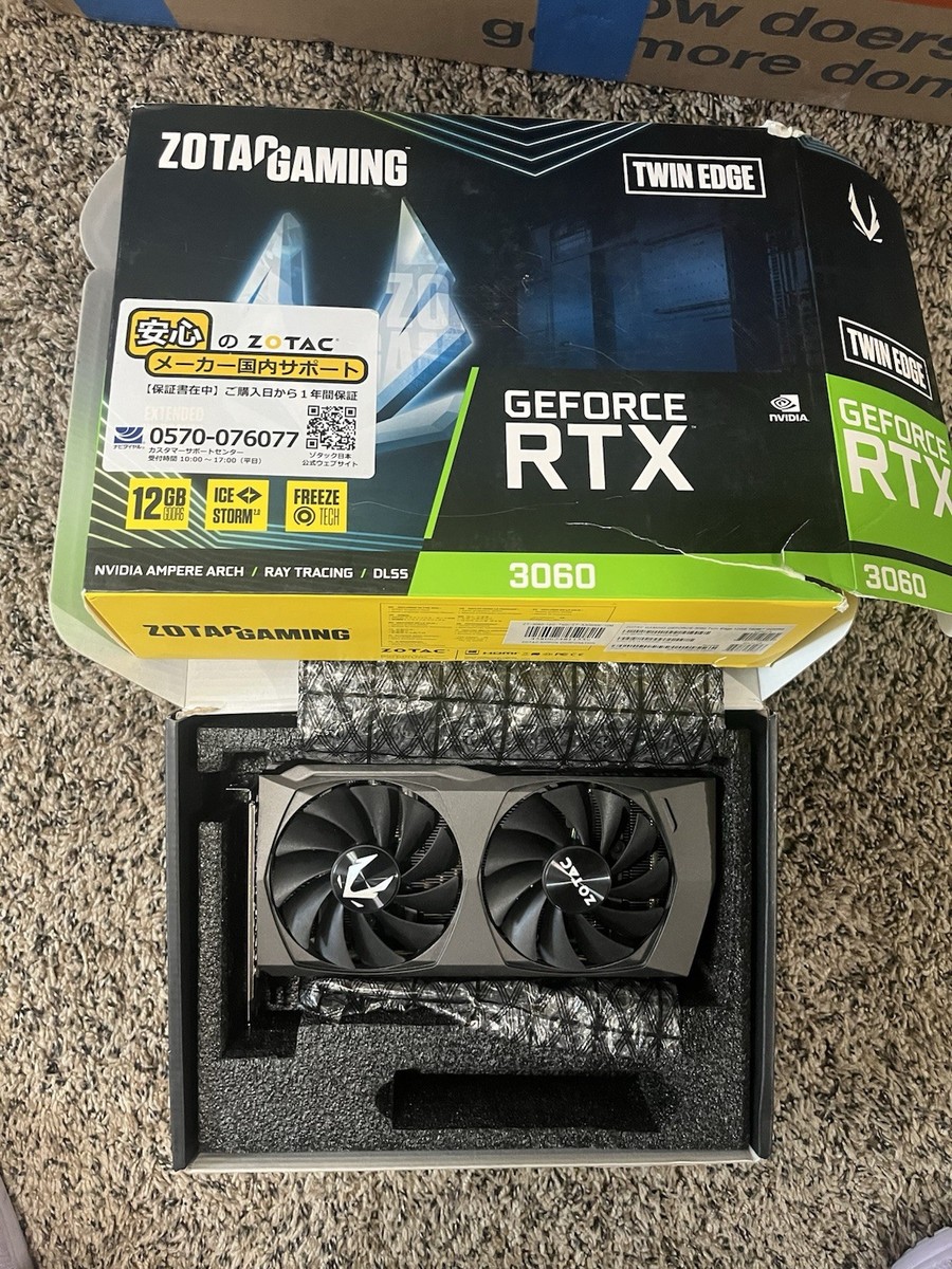 ZOTAC NVIDIA GeForce RTX 3060 12GB GDDR6 Computer Graphics ZOTAC NVIDIA GeForce RTX 3060 12GB GDDR6 Computer Graphics