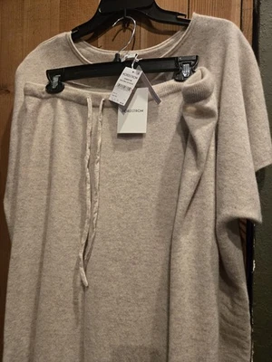 NWT $395 NORDSTROM 100% Cashmere PJ SET Beige XLARGE - Image 1 of 4