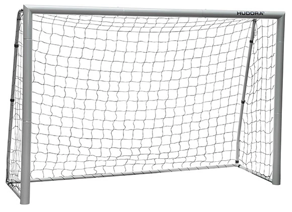 Hudora 76934/01 Fußballtor Expert grau Fußball 240x160x85 Tor 240 inkl. Heringe - Bild 1 von 1