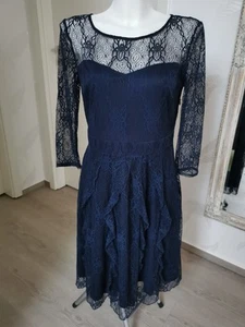 Festliches Kleid Gr. 38 dunkelblau - Bild 1 von 4