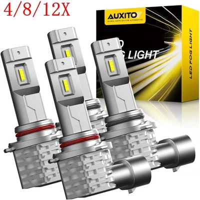 4/8/12X 9005 9006 LED Faros Bombillas Altas Kit de haz bajo Extremadamente Blanco M4 Foto 1 de 4