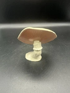 Rare 1970s Tilted Vintage Ceramic Retro Mushroom Figurine As Is - Picture 1 of 10