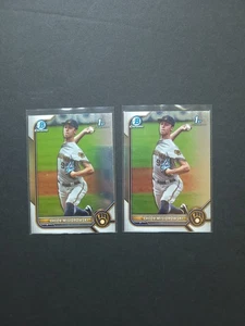 (2) 2022 Bowman Draft Chrome 1st Jacob Misiorowski #BDC-132 - Picture 1 of 4