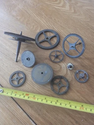 Vintage Brass Clock Cog Parts - Image 1 of 3