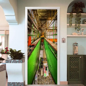 3D Graffiti-Stil H5870 Tür Wandmalerei Wandaufkleber Aufkleber Erin 2023 - Picture 1 of 11