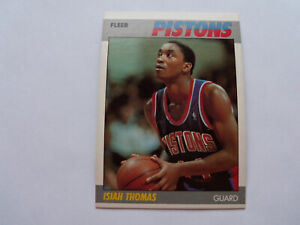 1987-1988 Fleer Isiah Thomas Detroit Pistons Basketball Card 106