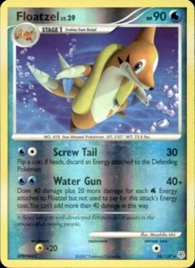 Pokemon Card Floatzel 26/130 Reverse Holo Rare Diamond & Pearl Foil 2007 LP - Picture 1 of 2