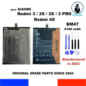 BATERIA NUEVA OEM BM47 POR XIAOMI Mi REDMI 3 3S 3X PRO 4X 4100mAh + HERRAMIENTAS - Imagen 1 de 11
