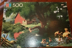 Good Ole Days Those Were the Days 500 Piece Puzzle Milton Bradley 1986 New - Picture 1 of 8