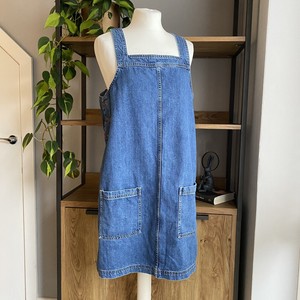 fat face denim pinafore