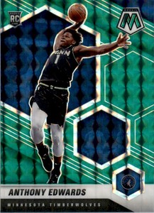 2020-21 Panini Mosaic Mosaic Green #201 Anthony Edwards