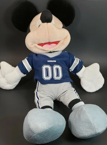 Disney NFL Dallas Cowboys Mickey Mouse Stuffed Plush Football Uniform Cover