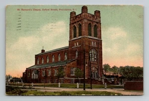 Capilla de San Bernardo Oxford Street Providence Rhode Island RI postal publicada 1908 - Imagen 1 de 2
