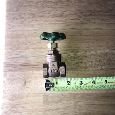 CL BRASS 1/2" GATE VALVE THREADED 125 WOG - Image 1 of 4