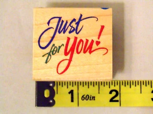 Vap! Scrap Just for You Wood Mount Stamp Art Crafts Scrapbooking Card Making - Picture 1 of 6