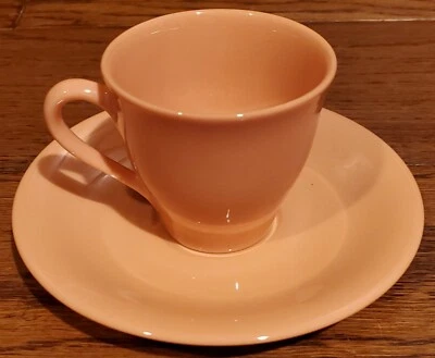 RARO APOSENTADO! Conjunto de xícaras e pires Lenox Green Stamp Coral Demitasse muito bom estado! - Imagem 1 de 4