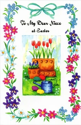 Happy EASTER Card FOR NIECE, Pocketfulls of Happiness by Popular Greetings + ✉ - Image 1 of 4