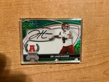 2023 Wild Card Alumination - Jake Haener - Green Shimmer Alpha Auto #'d 1/5