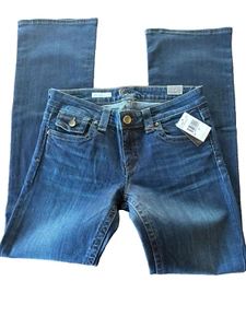 Kut From The Kloth Womens Kate Lowrise Bootcut Jeans Size 8 Blue 5 Pockets NWT - Picture 1 of 2