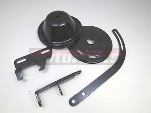 Kit de polea de bomba de agua corta de 1 ranura con soportes de alternador para SB Chevy 283 327 - Imagen 1 de 9