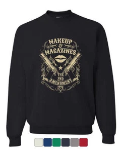 Make Up & Magazines The 2nd Amendment 1776 Sweatshirt Gun Rights Sweater - Picture 1 of 8