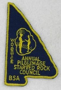 Annual Pilgrimage Starved Rock Council BSA Patch YELLOW Border [C-2834] - Picture 1 of 1
