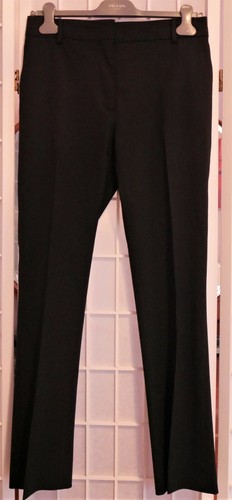VALENTINO DONNA 98% LANA DI AGNELLO NERO VESTITO PANTALONE TAGLIA 40
