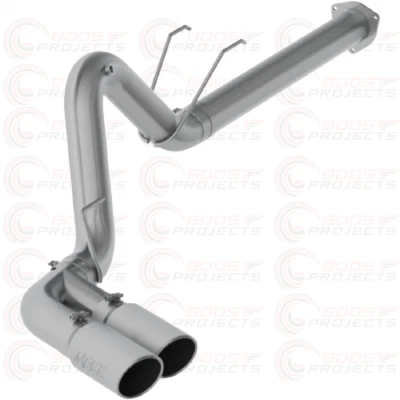 MBRP 4'' DPF-Back Exhaust Dual Single Side Exit w/SS Tip For Ford F-250/F-350 - Imagem 1 de 4