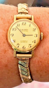 Ladies Swiss 1960s GP Limit of Switzerland 17J FHF 69-21 Bracelet Watch - Picture 1 of 9