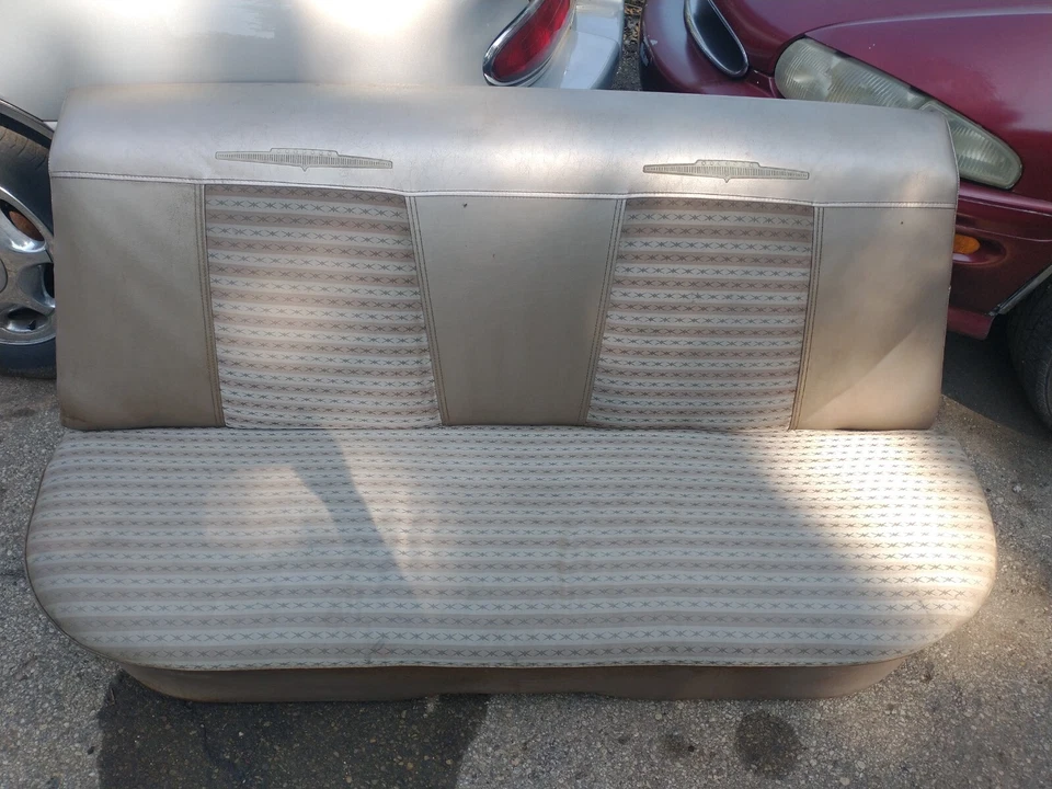 1959-60 Pontiac Catalina Bonneville Star Chief 4 dr Rear Back Seat Upper & Lower - Image 1 of 4