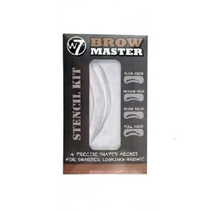 W7 Brow Master 4 Precise Shaped Arches Stencil Kit Eyebrows Makeup - Picture 1 of 1
