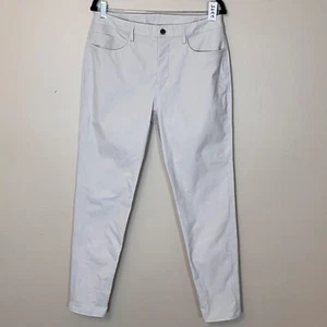 Lululemon ABC Bonded Twill Slim Fit Trouser Pants - Men's Size 31 - Ivory - Picture 1 of 12