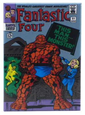 Fantastic Four #51 Cover Refrigerator Magnet Marvel Comics Jack Kirby New - Image 1 of 2