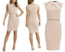 lipsy two tone pleated bodycon dress