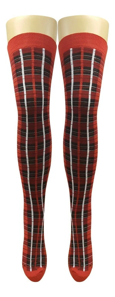 Damas Niñas Calcetines Sobre la Rodilla Muslo Alto Mujeres A Rayas/Tartán/Camuflaje De Bolsa y Valores de Nueva York Foto 1 de 1