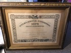 1876 Centennial Phila International Exhibition Exhibitor Certificate Reading PA