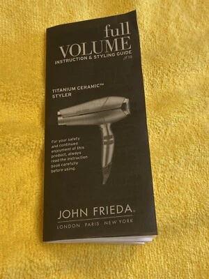 Guía de instrucciones y estilo John Frieda JF1R inglés/español Foto 1 de 4