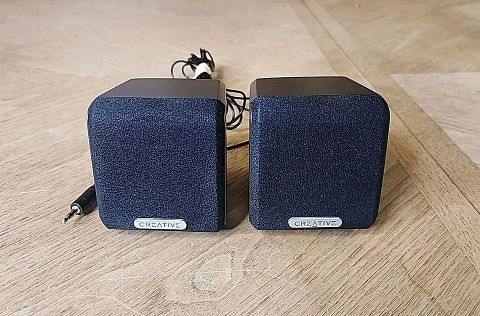 Creative SBS 4.1 450 Satellite Home Theater Speakers Black Tested Works  - Image 1 of 4