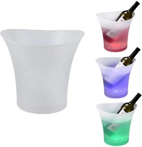 SMAD 5 PIEZAS Cubo de Hielo Enfriador de Vino Bebidas 5L LED 7 Cambio de Color - Imagen 1 de 12